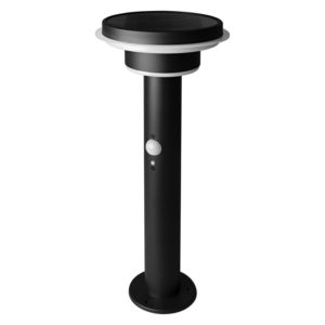 ENDURA Style Solar 40cm Post Sensor Double Circle 6W Black ENDURA Style Solar 40cm Post Sensor Double Circle 6W Black