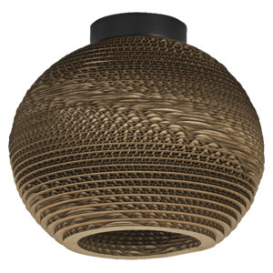 Decor Cardboard Ball Ceiling E27 Brown Decor Cardboard Ball Ceiling E27 Brown