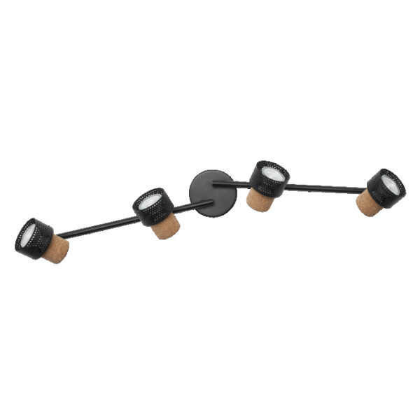 Decor Spot Cork GU10 Black 4x3.4W 927 DIM Decor Spot Cork GU10 Black 4x3.4W 927 DIM