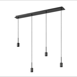 Decor Pendant Needle Linear 4xE27 Dark Grey Decor Pendant Needle Linear 4xE27 Dark Grey