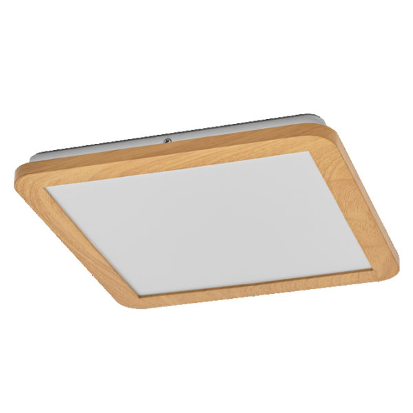Orbis Disc 30X30CM 22W Click CCT IP44 Wood Decor