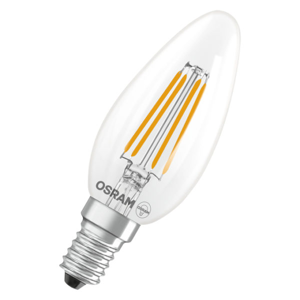 LED Star Classic B 40 Filament 3.4W 840 Clear E14