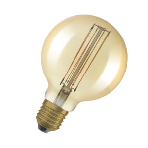 Vintage 1906 Globe 95 40 Filament DIM 5.8W 822 Gold E27 Vintage 1906 Globe 95 40 Filament DIM 5.8W 822 Gold E27
