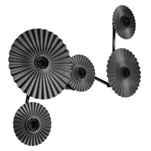 Decor Plisse Wall 5 x E27 Dark Grey Decor Plisse Wall 5 x E27 Dark Grey