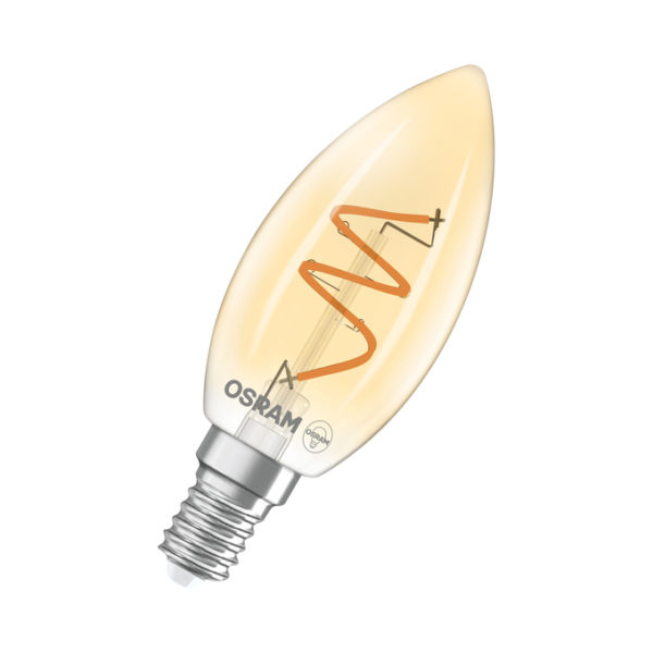 Vintage 1906 Classic B 28 Spiral Filament DIM 3.5W 922 Gold E14