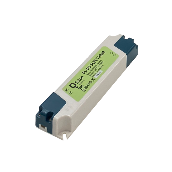 FL-PS SLPC12060 Pout= 60Вт, Uout=12В, Uin=175-240В, IP20, 176x43x25мм, 145г - пластик. транс-тор FL-PS SLPC12060 Pout= 60Вт, Uout=12В, Uin=175-240В, IP20, 176x43x25мм, 145г - пластик. транс-тор