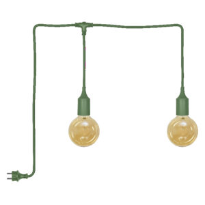 ENDURA® Decor Portable Pendant 6m 2X2.5W 824 Plug E27 Green
