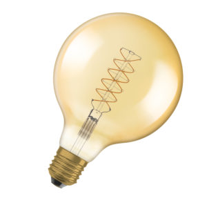 Vintage 1906 Globe 125 48 Filament DIM 7W 822 Gold E27 Vintage 1906 Globe 125 48 Filament DIM 7W 822 Gold E27