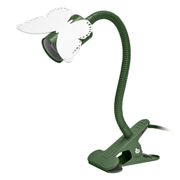 Clip Butterfly E27 Green EU Plug