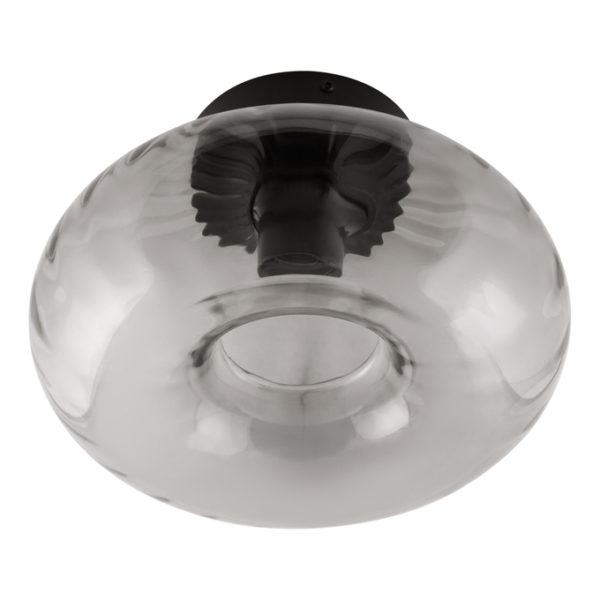 Decor Smoke Glass Ceiling E27 Black Decor Smoke Glass Ceiling E27 Black