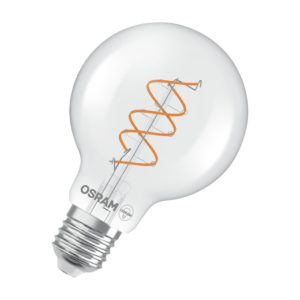 Vintage 1906 Globe 80 60 Spiral Filament DIM 7.2W 927 Clear E27