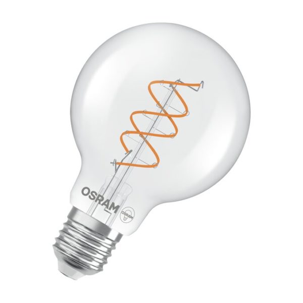 Vintage 1906 Globe 80 60 Spiral Filament DIM 7.2W 927 Clear E27 Vintage 1906 Globe 80 60 Spiral Filament DIM 7.2W 927 Clear E27