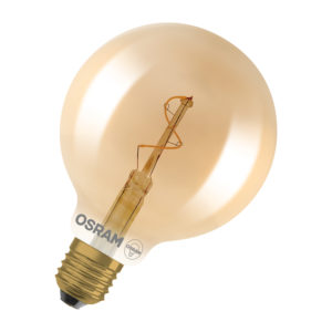 Vintage 1906 Globe 95 Spiral Filament 1.8W 822 Gold E27 Vintage 1906 Globe 95 Spiral Filament 1.8W 822 Gold E27