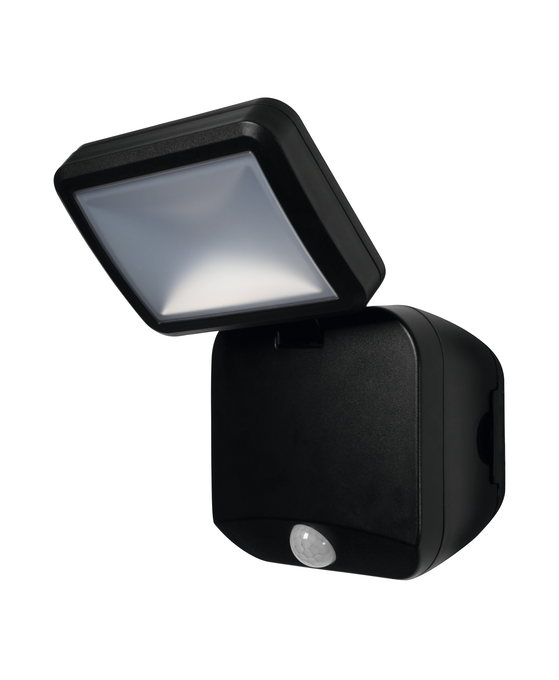 Battery LED Spotlight Sensor 4W 4000K IP54 Black Battery LED Spotlight Sensor 4W 4000K IP54 Black