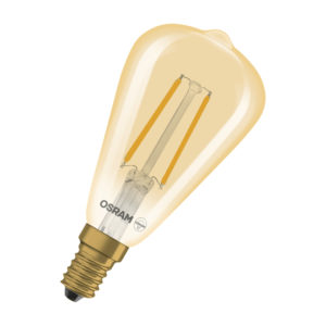 Vintage 1906 Edison Filament DIM 2.8W 822 GOLD E14