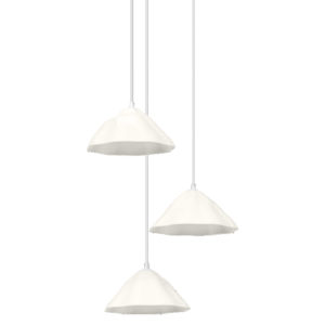 Decor Lotus Leaf Pendant 3XE14 White