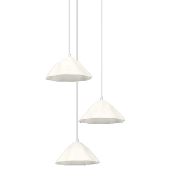 Decor Lotus Leaf Pendant 3XE14 White