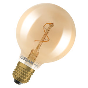 Vintage 1906 Globe 80 Spiral Filament 1.8W 822 Gold E27
