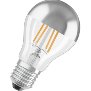 LED Star Classic A 50 Filament Mirror Silver 6.5W 827 Clear E27