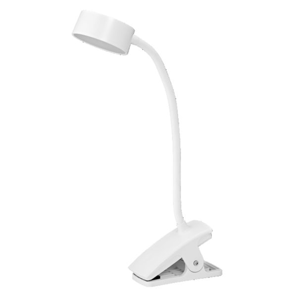 Office Line Desk Cylinder Clip 4.8W TW Dimmable White