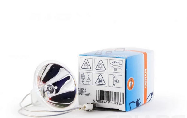 Галогенная аэродромная лампа 64337A 48-15 48W MR16  6,6A 1500h  d50,4x45mm  female flat OSRAM