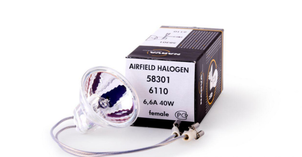 Галогенная аэродромная лампа 6110 NARVA 40W 6.6A 1500h female flat (Аналог 64333A OSRAM)