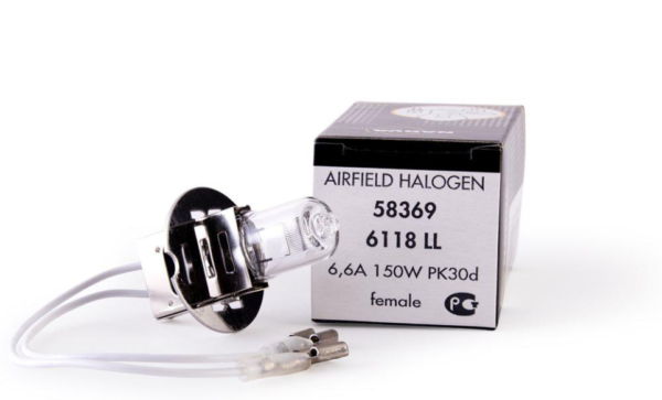 Галогенная аэродромная лампа 6118LL NARVA 150W 6.6A PK30d 3600Lm 2000h female