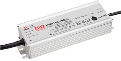MeanWell HVGC-65 в металлическом корпусе, степень защиты IP65/67, однофазный MeanWell HVGC-65 в металлическом корпусе, степень защиты IP65/67, однофазный