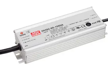 MeanWell HVGC-65 в металлическом корпусе, степень защиты IP65/67, однофазный MeanWell HVGC-65 в металлическом корпусе, степень защиты IP65/67, однофазный