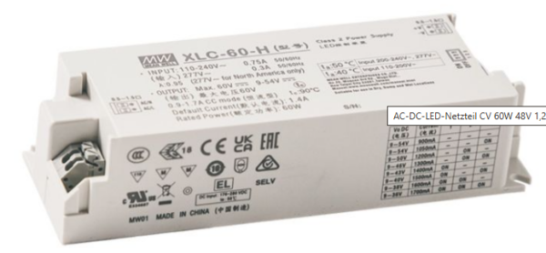 MEAN WELL XLC-60 LED-SNT в пластиковом корпусе MEAN WELL XLC-60 LED-SNT в пластиковом корпусе