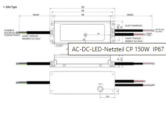 MEAN WELL XLG-150-DA2 LED-SNT IP67 Gesch