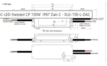 MEAN WELL XLG-150-DA2 LED-SNT IP67 Gesch