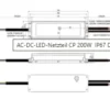 MEAN WELL XLG-200-DA2 LED-SNT IP67 Gesch