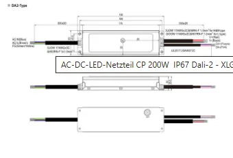 MEAN WELL XLG-200-DA2 LED-SNT IP67 Gesch