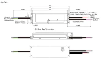 MEAN WELL XLG-240-DA2 LED-SNT IP67 Gesch