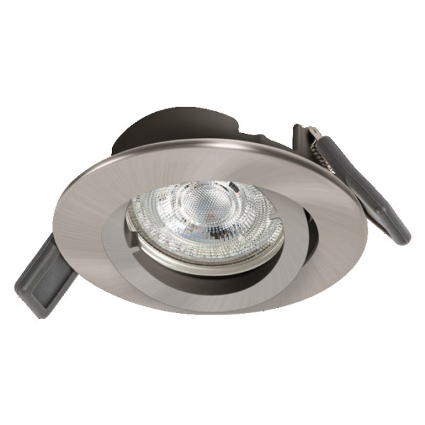 Spotlight Recess Set Incl. Osram LED 4.3W GU10 Brushed Nickel Spotlight Recess Set Incl. Osram LED 4.3W GU10 Brushed Nickel