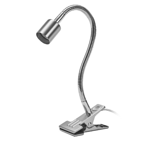 Clip Tube Flex GU10 Satin Nickel EU Plug Clip Tube Flex GU10 Satin Nickel EU Plug