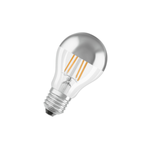 6.5W/827 (=50W) E27 MIRROR PARATHOM FIL (СЕРЕБР КУПОЛ) - ЛАМПА OSRAM