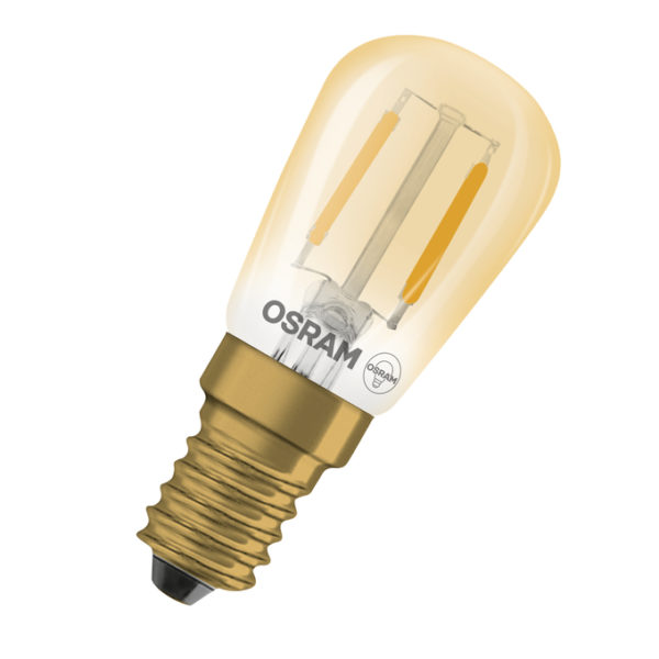 Vintage 1906 LED T26 5 Filament 1.6W 824 Gold E14