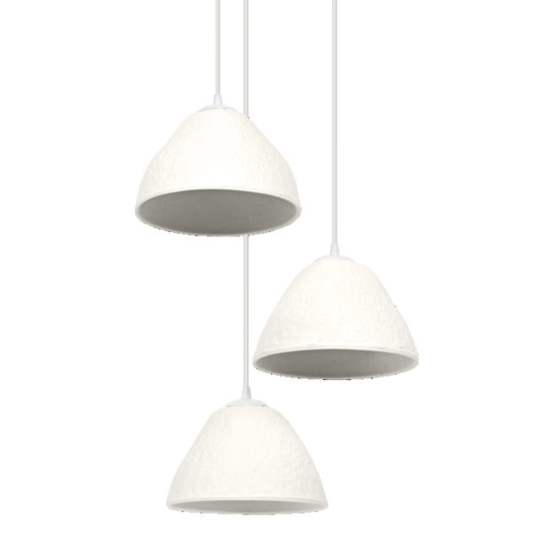 Decor Camel Bell Pendant 3XE14 White Decor Camel Bell Pendant 3XE14 White
