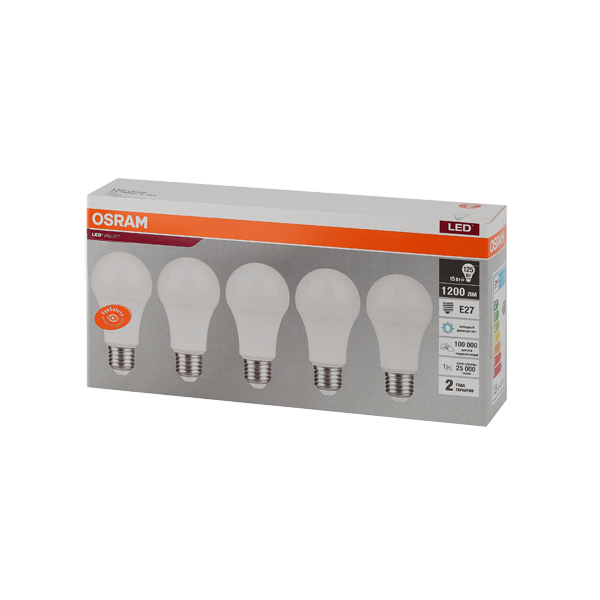 LVCLA125 15SW/865 230V E27 Экопак1X5 RU OSRAM LVCLA125 15SW/865 230V E27 Экопак1X5 RU OSRAM