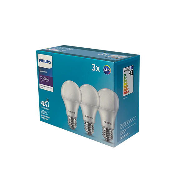 11W (=95W) E27 4000K ESSLEDBulb Экопак 1X3лампы - LED лампа PHILIPS