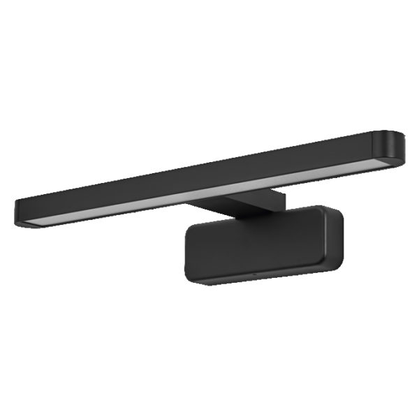 ORBIS Disc Bar Bathroom Mirror 400mm Black Click-CCT IP44 ORBIS Disc Bar Bathroom Mirror 400mm Black Click-CCT IP44