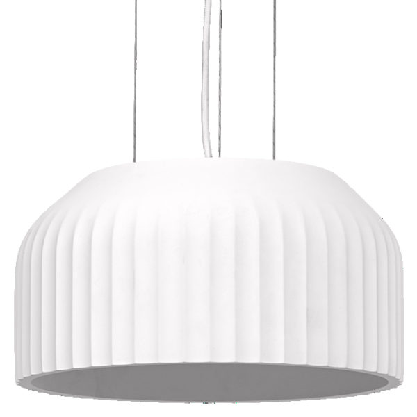 Decor Plaster Routes Pendant 300 1XE27 White Decor Plaster Routes Pendant 300 1XE27 White