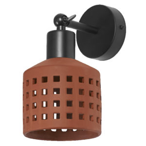 Decor Clay Windows Wall 1XE27 Brown Decor Clay Windows Wall 1XE27 Brown