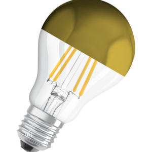 LED Star Classic A 50 Filament Mirror Gold 6.5W 827 Clear E27