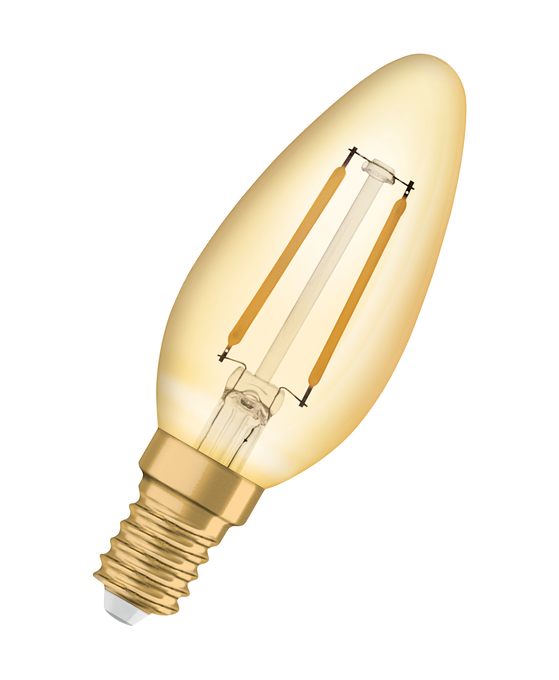 Vintage 1906 Classic B 12 Filament 1.5W 824 Gold E14 Vintage 1906 Classic B 12 Filament 1.5W 824 Gold E14