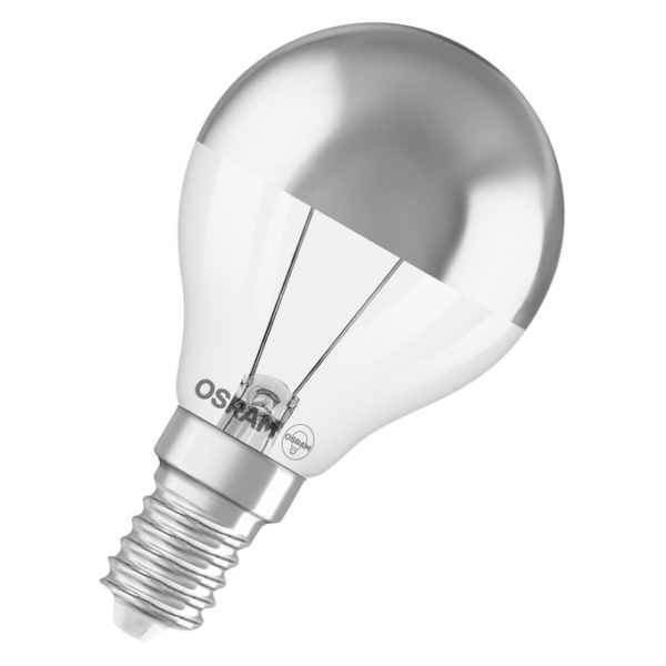 LED SUPERSTAR CLASSIC P 35 COB 3.4W 827 Mirror silver E14 LED SUPERSTAR CLASSIC P 35 COB 3.4W 827 Mirror silver E14