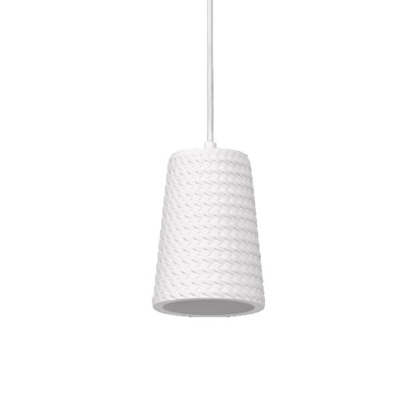 Decor Plaster Cone Pendant E27 White Decor Plaster Cone Pendant E27 White