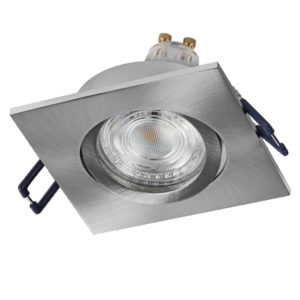 Spot Set Recess GU10 Adjustable Square Click 4.5W 827 Satin Nickel
